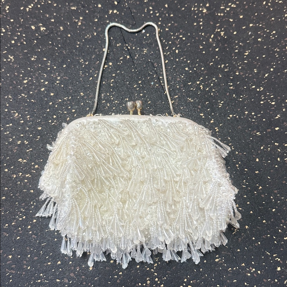Vintage Elegant Beaded Clutch
